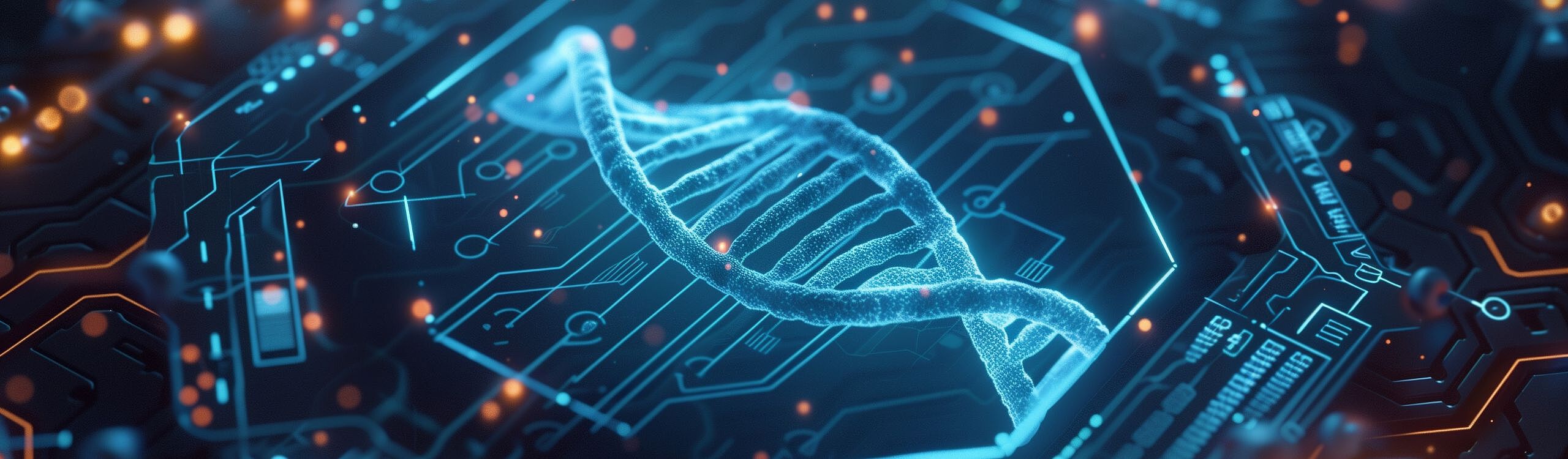 Ein Symbolbild eines DNA-Strangs für das Team